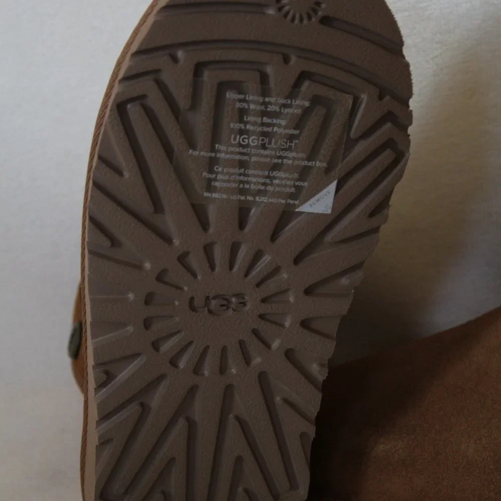 NEW UGG JONA CHESTNUT‎ SUEDE SHEARLING MINI GIRL'S BOOTS